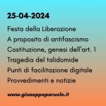 News del 25 aprile 2024