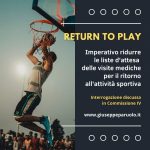 Discussa in Commissione Salute l’interrogazione sul Return to Play