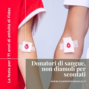 Donatori, non possiamo darli per scontati