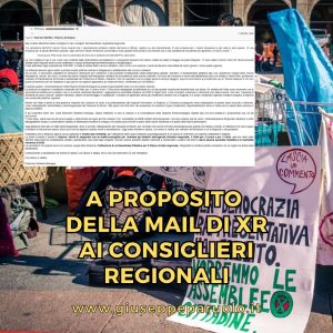 La mail di Extinction Rebellion